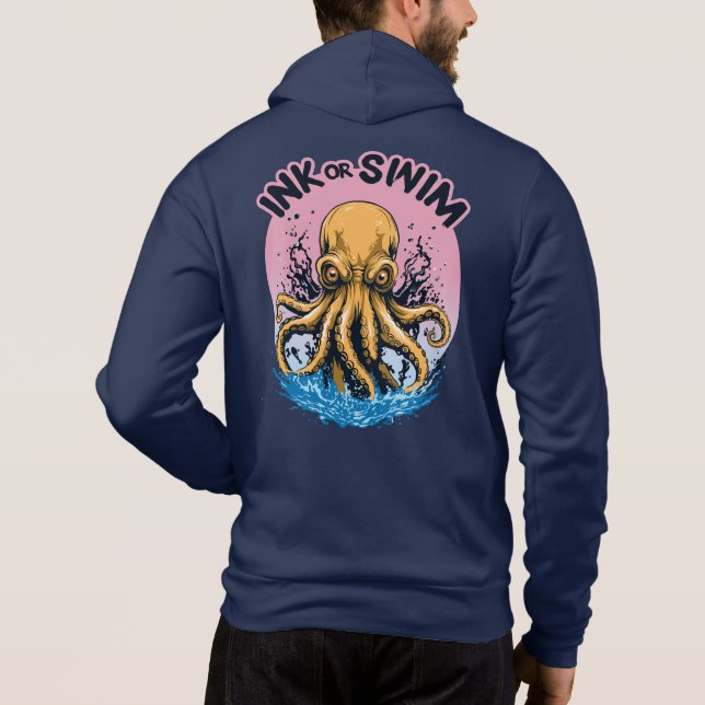 Sudadera Tinta O Nadar | Cita de Octopus Tattoo (Reverso)