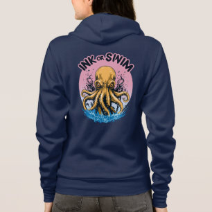Sudadera Tinta O Nadar Cita de Octopus Tattoo