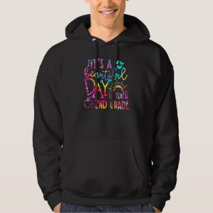 Sudadera Tinte de Nudo Es un hermoso día para enseñar 2do g