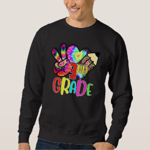 Sudadera Tinte Tie Paz Amor Profesor Estudiante de 3er Grad