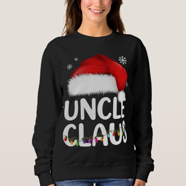 Sudadera Tío Claus Navidades Pajama Familia coincide con Na (Anverso)