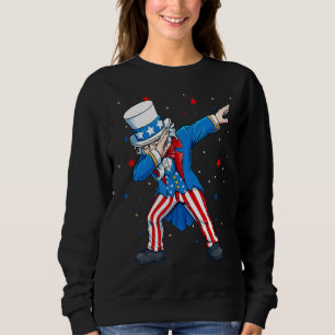 Sudadera Tío Dabbing Sam 4 De Julio Hombres Mujeres