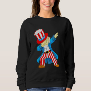 Sudadera Tío Dabbing Sam Patriotic 4 De Julio Bandera Estad