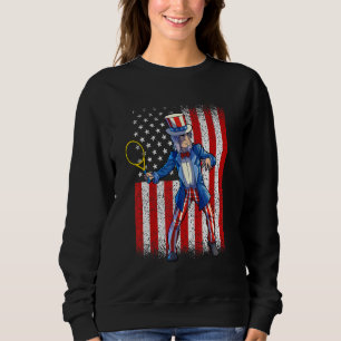 Sudadera Tío De Tenis Sam 4 De Julio Hombres Muchacho Estad