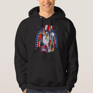 Sudadera Tío De Unicornio Sam Gorra Bandera Estadounidense