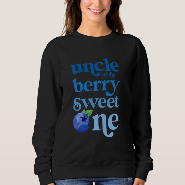 Sudadera Tío First Birthday Berry Sweet One Blueberry prime (Anverso)