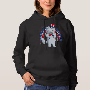 Sudadera Tío Gato Sam Gorra Bandera Estadounidense 4 De Jul