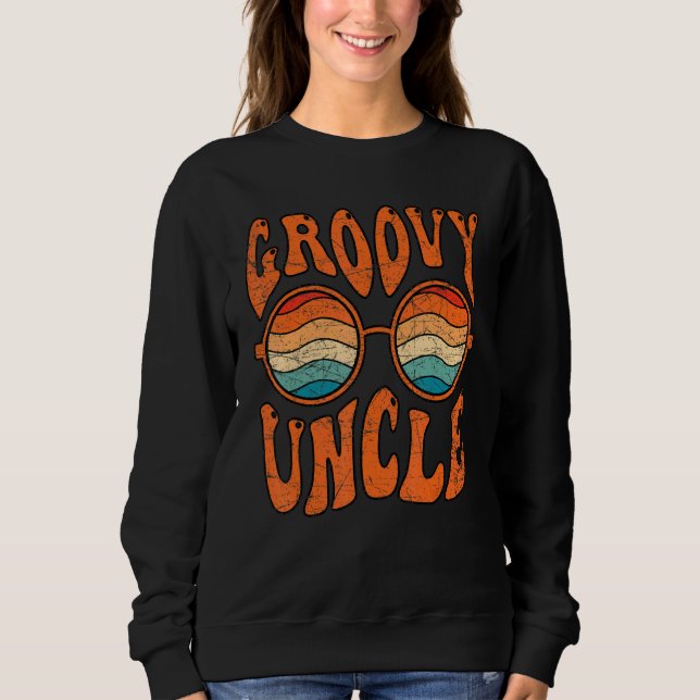 Sudadera Tío Groovy, estético de los años 70, tío retro Hip (Anverso)