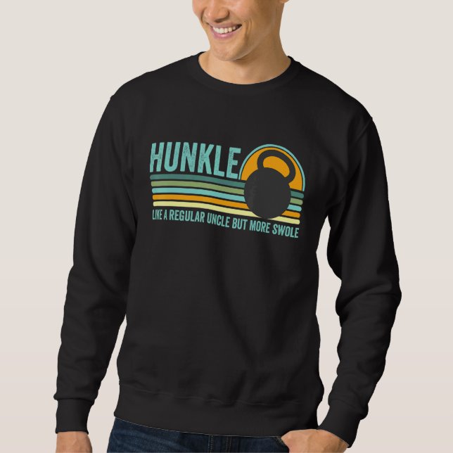 Sudadera Tío Hunkle Tío Hunky Tío Cuerpo Constructor Meme d (Anverso)