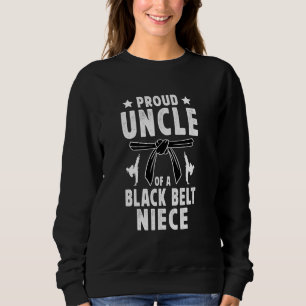 Sudadera Tío Orgulloso De Un Cinturón Negro Niece Karate Tí