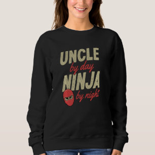 Sudadera Tío Por Día Ninja Por Noche, Tío Ninja