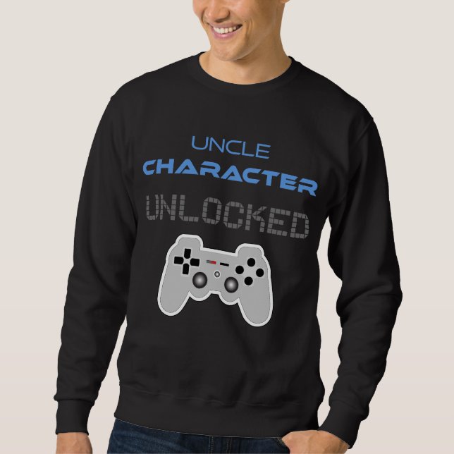 Sudadera Tío primerizo: Carácter tío desbloqueado (Anverso)