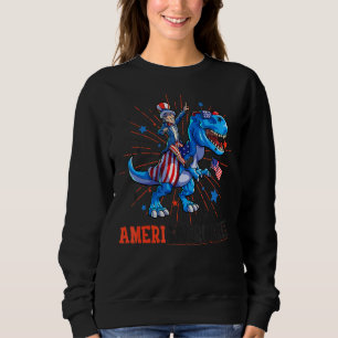 Sudadera Tío Sam 4 De Julio Dino Boys Hombres Estadounidens