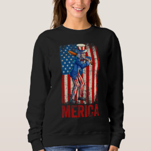 Sudadera Tío Sam 4 De Julio Mujeres Hombres Bandera Estadou