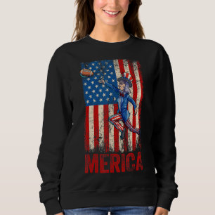 Sudadera Tío Sam 4 De Julio Mujeres Hombres Bandera Estadou