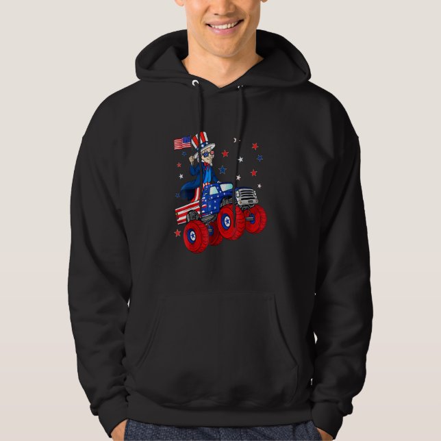 Sudadera Tío Sam 4 Julio Independencia Patriótica de Estado (Anverso)