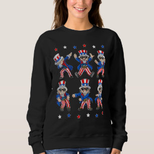 Sudadera Tío Sam Bailando Dabbing 4 De Julio Niños Niñas K