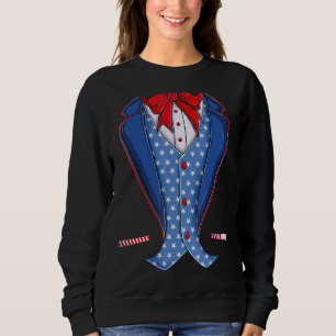 Sudadera Tío Sam Costume Gorra Bandera Estadounidense 4 De