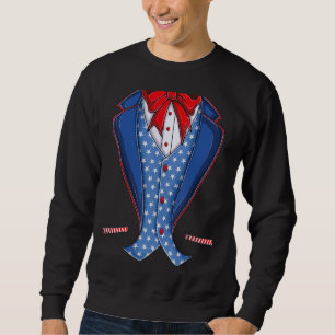 Sudadera Tío Sam Costume Gorra Bandera Estadounidense 4 De