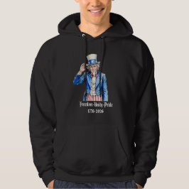 Sudadera Tío Sam Feliz 4 de Julio Patriótico