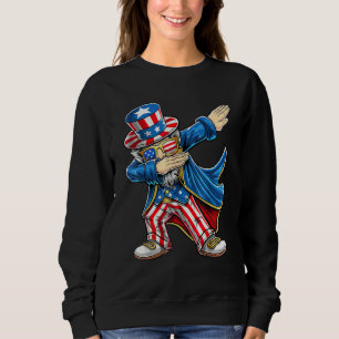 Sudadera Tío Sam haciendo Dab Patriótico 4 de julio America