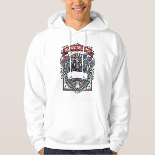 Sudadera Tío Sam Patriótico Esqueleto Patriota Oscuro Esque