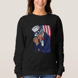 Sudadera Tío Sam rezando por nosotros Cultura patriótica am