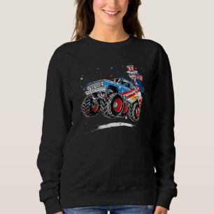Sudadera Tío Sam Riding Monster Camión 4 De Julio Bo
