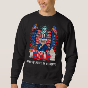 Sudadera Tío Sam Throne 4 De Julio Ee.Uu. Niños Patrióticos