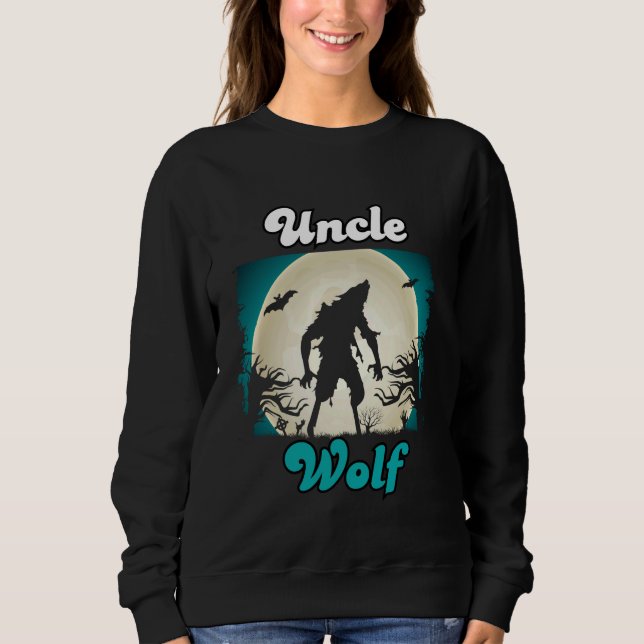 Sudadera Tío Wolf Matando familia Tribe Wolves Moon (Anverso)