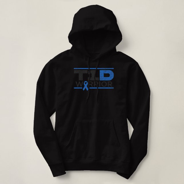 Sudadera Tipo 1 Diabetes Guerrero T1D (Diseño del anverso)