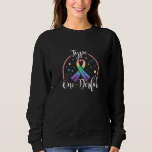 Sudadera Tipo 1: Tipo De Diabetes Conciencia Vida Diabétic