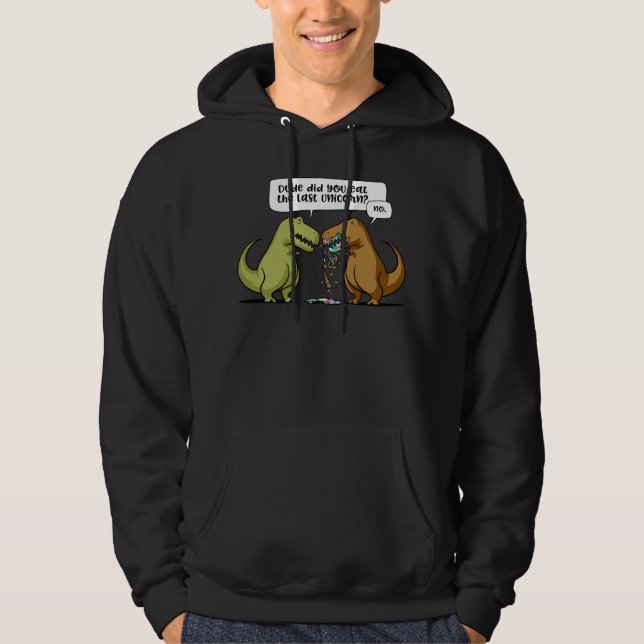 Sudadera Tipo del dinosaurio de T-Rex usted comió el (Anverso)