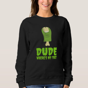 Sudadera Tipo, ¿dónde está mi dedo del pie? Amputación de