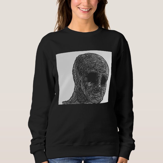 Sudadera Tipo que siente Wojak Meme Doomer  1 (Anverso)