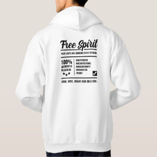 Sudadera Tipografía 100% libre de espiral valiente alma neg