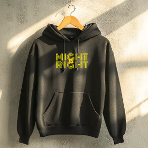 Sudadera Tipografía amarilla derecha cita inspiradora