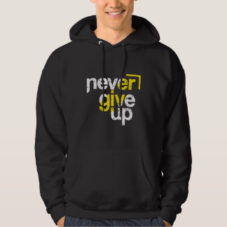 Sudadera Tipografía angustiada motivacional Nunca te rindas