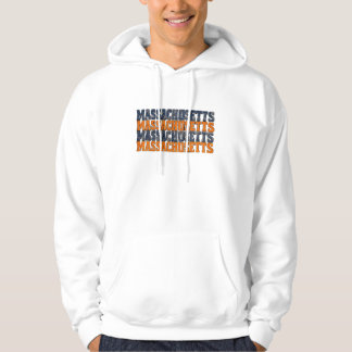 Sudadera Tipografía apilada de Massachusetts vintage deteri