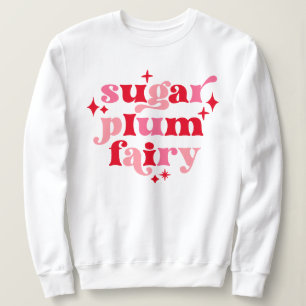 Sudadera Tipografía Art Sugar Pluma Leche Leche Rosa y Rojo