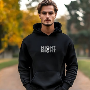 Sudadera Tipografía blanca cita inspiradora a la derecha 