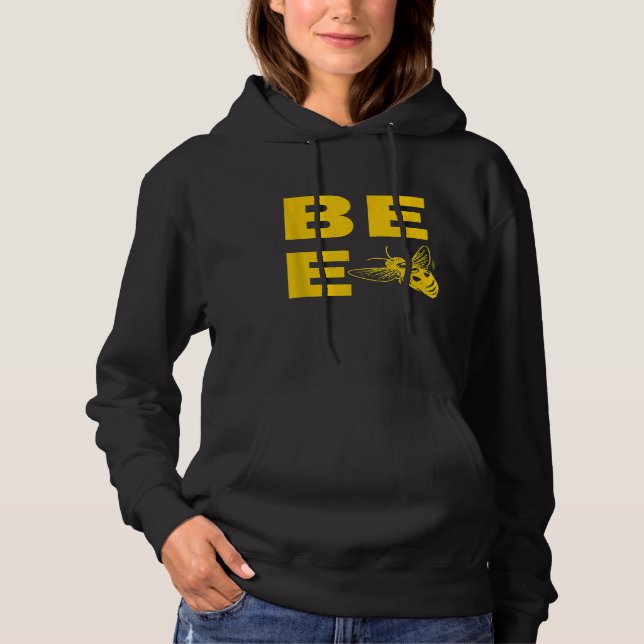 Sudadera Tipografía de abejas Manejo de Guay amarillo (Anverso)