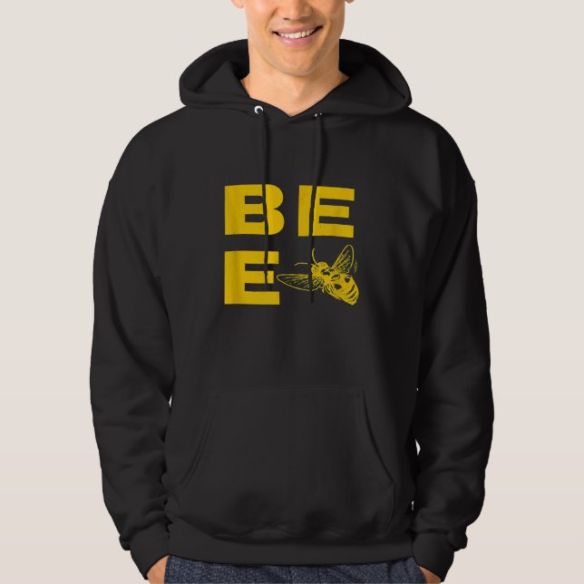 Sudadera Tipografía de abejas Manejo de Guay amarillo (Anverso)
