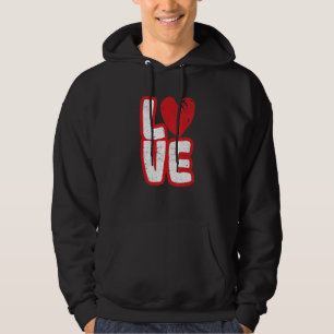 Sudadera Tipografía de amor Corazones Día de San Valentín
