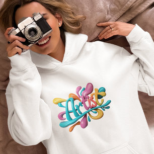 Sudadera Tipografía de artista, Colorido, Moderno, Elegante