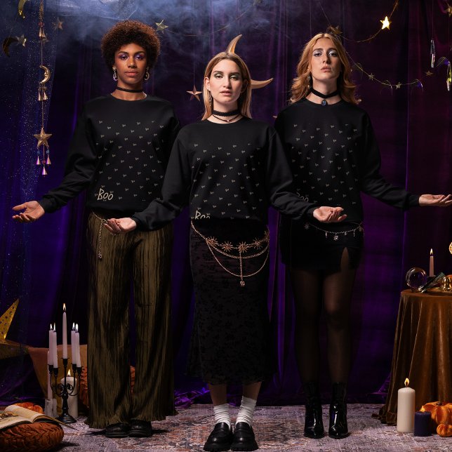 Sudadera Tipografía de boo de Halloween (Subido por el creador)