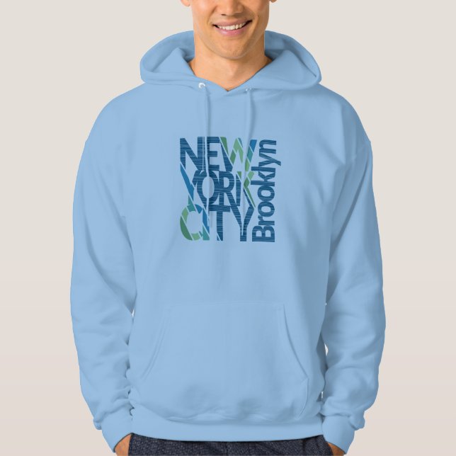 Sudadera Tipografía de Brooklyn Nueva York (Anverso)