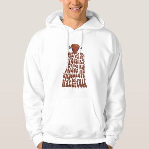 Sudadera Tipografía de cascada de chocolate Willy Wonka