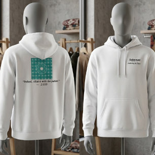 Sudadera Tipografía de cita del Corán de baldosas islámicas