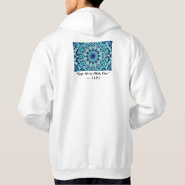 Sudadera Tipografía de cita del Corán de baldosas islámicas